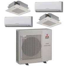 ( 4.3) out of 5 stars. Mini Split 4 Zone Mitsubishi Up To 19 2 Seer Heat Pump System Mxz4c36na2 U1 X 4 Wall Mount Or Ceiling Cassette