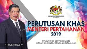 Who is the minister of defence in malaysia? Kementerian Pertahanan Malaysia Menteri Pertahanan Yb Mohamad Bin Sabu Akan Menyampaikan Perutusan Khas 2019 Kepada Seluruh Warga Kementerian Bertempat Di Dewan Perkasa Wisma Perwira Atm Pada 10 Januari 2019 Amanatybmenhan2019 Mindefmalaysia