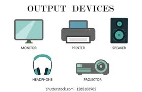 Output Devices Icon Set Vector Stock Vector (Royalty Free) 1285103905