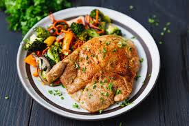 Thin pork chops skillet with creamy honey mustard sauce craft beering baked thin pork chops and veggies sheet pan dinner eat at home drunken stove top pork chops a super easy delicious dinner parmesan crusted pork chops recipe lil luna. Oven Baked Bone In Pork Chops Recipe Cooking Lsl