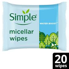 skin micellar biodegradable wipes 20pc