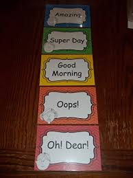 5 Laminated Behavior Clip Chart Cards Daycare Supplies And