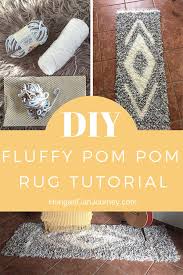fluffy pom pom rug diy with the best