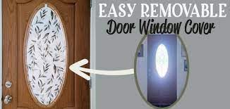 Simple Diy Wood Door Window Cover