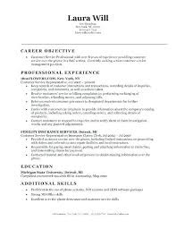 Objective In A Resume Sample Emelcotest Com