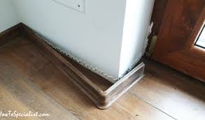 how to install baseboard with glue