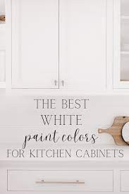 White Paint Colors For Kitchen Cabinets