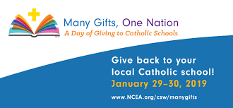 Many Gifts One Nation A Day Of Giving To Catholic Schools Jan