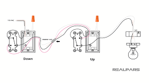 Though it is not difficult to wire a double switch, careful attention to safety is crucial to prevent injury. Two Way Switching Explained How To Wire 2 Way Light Switch Realpars
