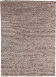 brown cut loop wool and bamboo silk rug