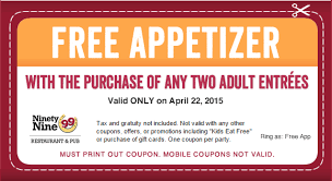 Free appetizer coupon when you sign up for emails. 23 Off 99 Restaurant Pub Coupons Printable January 2021 Takecoupon Com