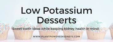 low potium desserts plant powered