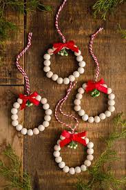 wood bead christmas ornaments