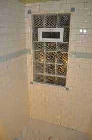 Bathroom Reno Subway Tile Sea Glass