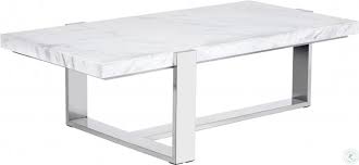 White Marble Rectangle Coffee Table