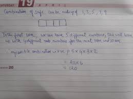 After learning these important steps, you might be able to open any locking mechanism with 4 numbers. The Combination For Opening A Safe Is A Four Digit Number Made Up Of Different Digits How Many Brainly In