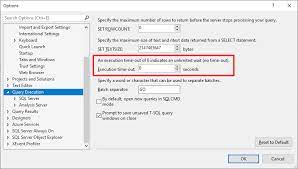 sql server how to identify timeout or