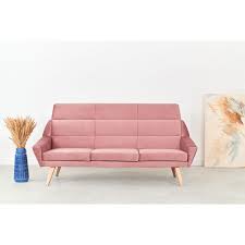Vintage Scandinavian Mandal Sofa In Pink