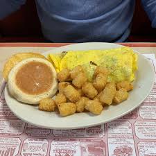 kitchen sink omelet with tots