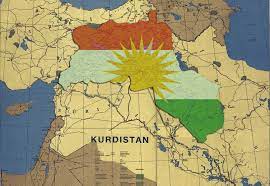562702 kurds kurdistan map rare
