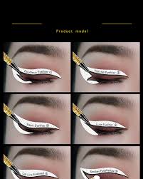 winged eyeliner stencil template