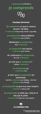 how to say i understand in french