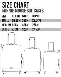 disney minnie mouse suitcase cabin