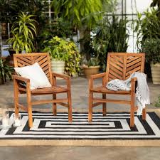 acacia wood outdoor patio lounge chair