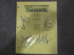 Watch shrek online for free in hd/high quality. Shrek Movie Script Signed By Cast Members 503942231