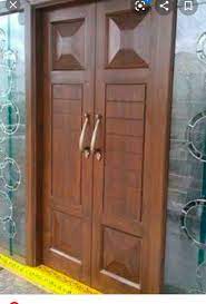 designer wooden main double door