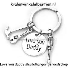 love you daddy sleutelhanger