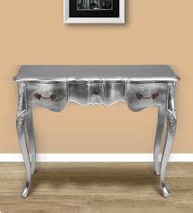 Amora Console Table In Silver Leaf Colour By Stories