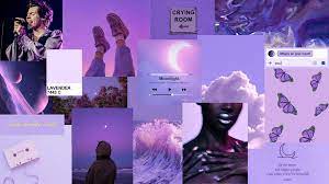 purple aesthetic desktop wallpaper ...