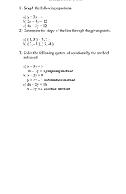 Solved 1 Graph The Following Equations