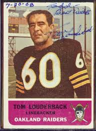Email from the AFL – Oakland Raiders Tom Louderback | Tales from ... - 1962-Fleer-75-Tom-Louderback
