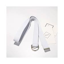 110cm Long D Ring Buckle Belt Harajuku Zipper All Match Ultra Long Canvas Belt Lovers Brief Solid Color Long Belt