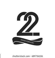 22, a song by gavin james from the album bitter pill, 2015. 22 Years Anniversary Pictogram Vector Icon Stock Vector Royalty Free 689736106