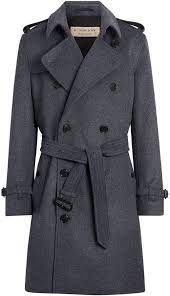 Classic Burberry Wool Cashmere Trench Coat