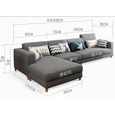 design nordic type corner sofa