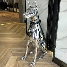 Decor Sculpture Doberman Dog