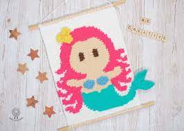 Mermaid Crochet Wall Hanging Pattern