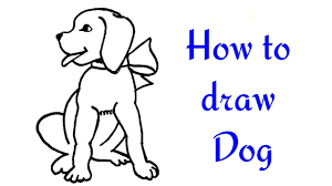 If using a pencil, think about the point of light before you draw, or have a good eraser handy. How To Draw A Dog Puppy For Kids Cute Drawing Of Animals Youtube