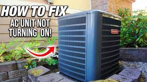 how to fix an ac unit that is not