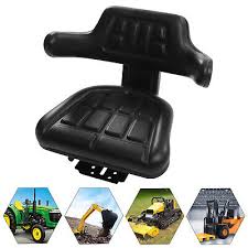 Tractor Suspension Seat Black For