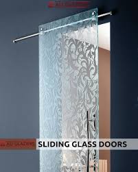 design sandblasted glass doors