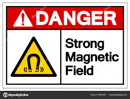 danger strong magnetic field symbol