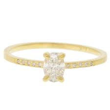 dainty diamond ring by jennifer dawes