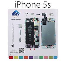 Dhong Design Magnetic Project Mat For Iphone 6 6s Plus 5s 5c 5 4s 4 Screw Mat Repair Guide Pad Screw Keeper Chart Map Professional Guide Pad