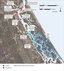 Map Of Mosquito Lagoon Public Access In 2019 Indian River