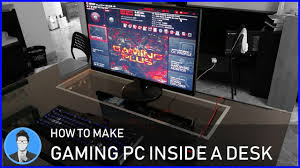 Yup, you can totally buy a desk that is made to mount your computer inside it. How To Make The Cheapest Gaming Pc Inside A Desk Youtube